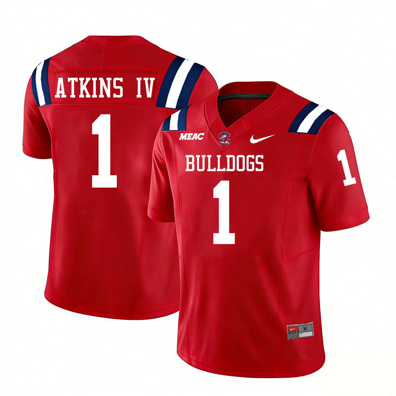 South Carolina State Bulldogs #1 William Atkins IV College Football Jerseys,Uniforms Stitched-Red